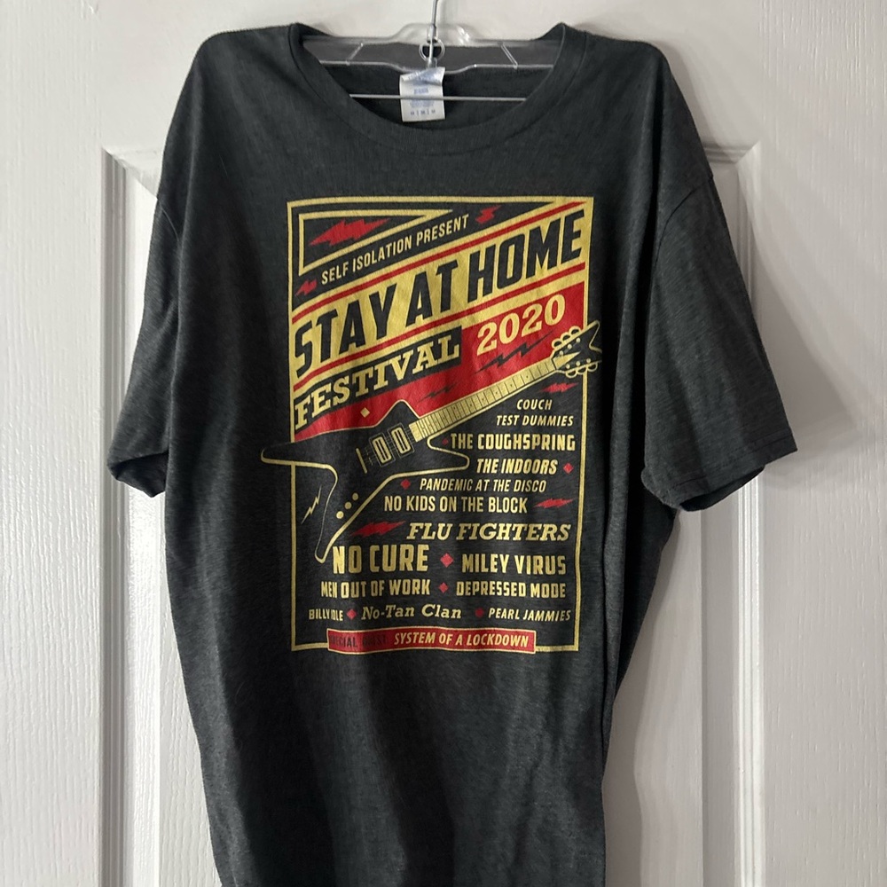 Port and Company Gray Stay at Home Festival Tee